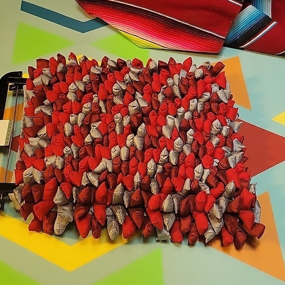 Nwt Home Texco Unique Red and Gray Textured Pillow Cover 18" × 18" - Picture 12 of 12